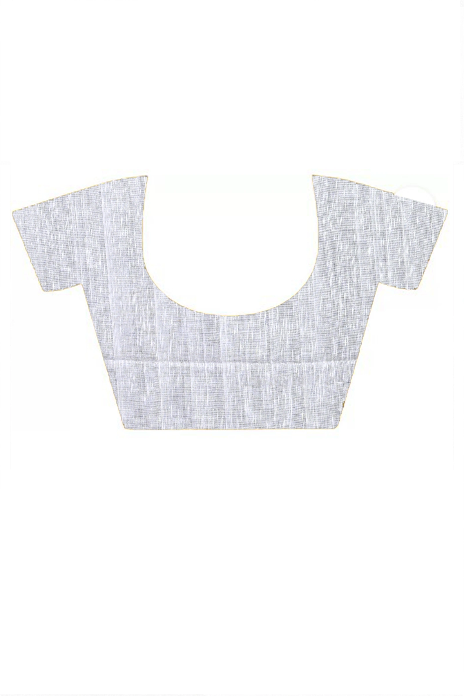 White Cotton Blended Parnika Hand Loom Saree (397)